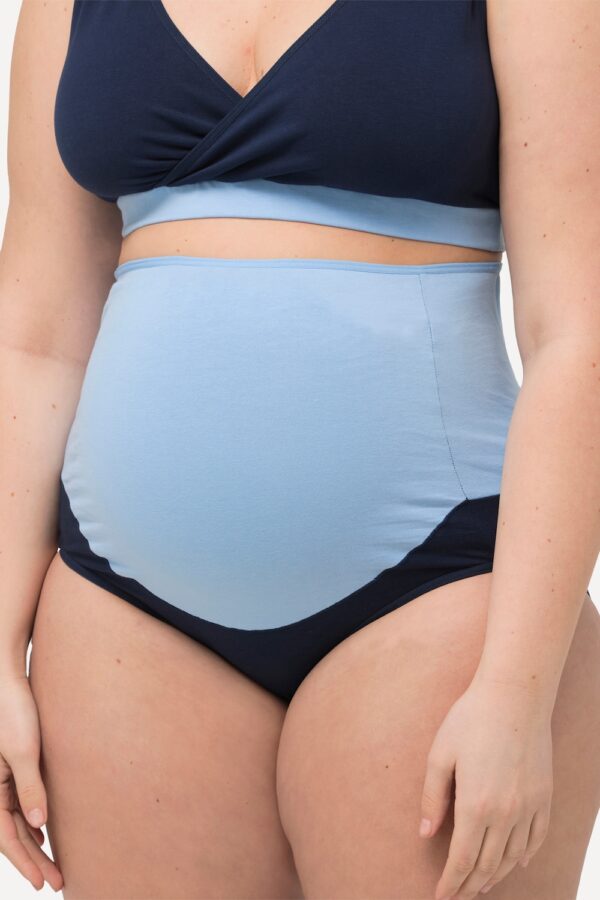 Grote Maten Bellieva tailleslip, Dames, blauw, Maat: 50/52, Katoen, Ulla Popken