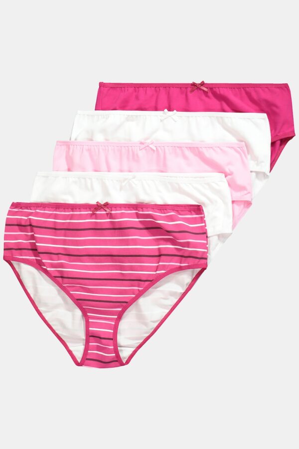 Grote Maten Midislips, Dames, roze, Maat: 42/44, Katoen, Ulla Popken