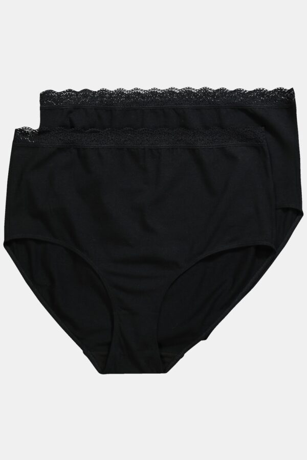 Grote Maten Maxi slips, Dames, zwart, Maat: 42/44, Katoen/Synthetische vezels, Ulla Popken