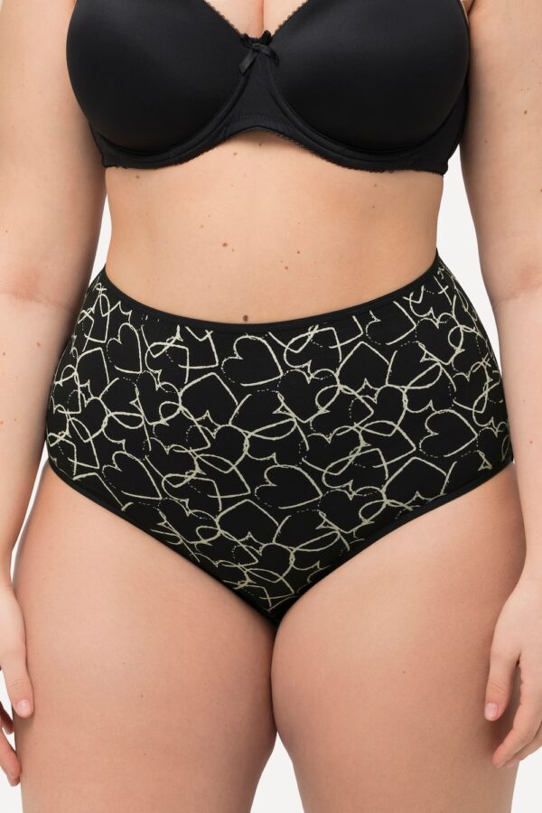 Grote Maten Maxi-slips, Dames, zwart, Maat: 50/52, Katoen, Ulla Popken