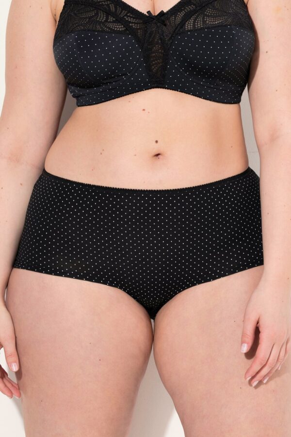 Grote Maten Hipster, Dames, zwart, Maat: 50/52, Katoen/Synthetische vezels/Elastaan, Ulla Popken