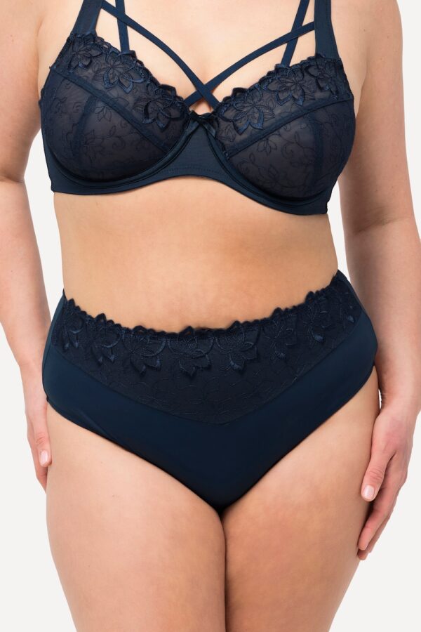 Grote Maten String panty, Dames, blauw, Maat: 50/52, Katoen/Synthetische vezels/Polyester, Ulla Popken