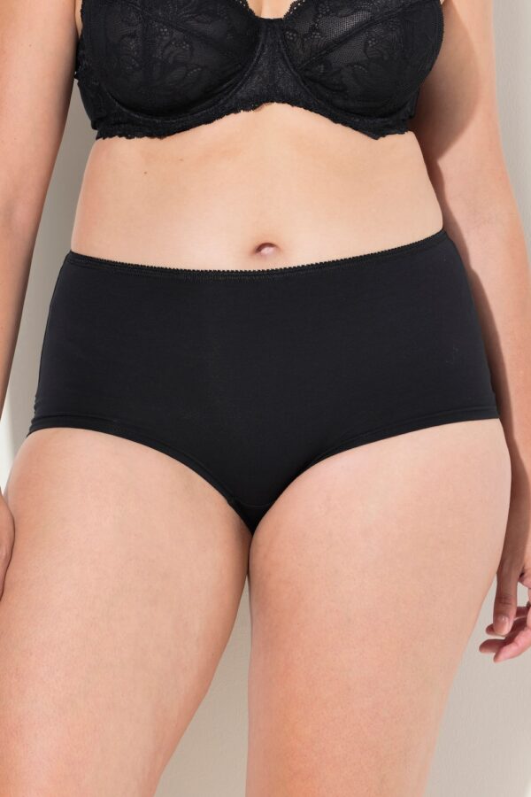 Grote Maten Hipster, Dames, zwart, Maat: 58/60, Katoen/Synthetische vezels/Elastaan, Ulla Popken