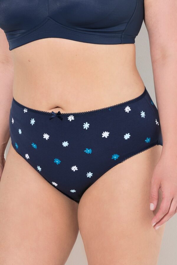 Grote Maten Midi-slips, Dames, blauw, Maat: 46/48, Katoen, Ulla Popken