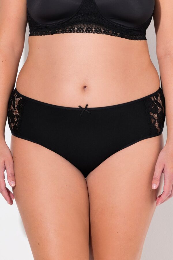 Grote Maten slip, Dames, zwart, Maat: 54/56, Katoen/Synthetische vezels/Elastaan, Ulla Popken