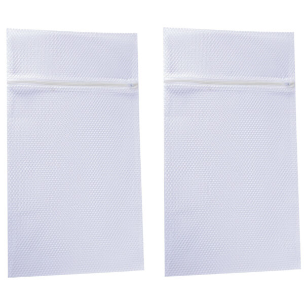 MSV Waszak voor kwetsbare kleding wasgoed/waszak - 2x - wit - XL size - 60 x 90 cm
