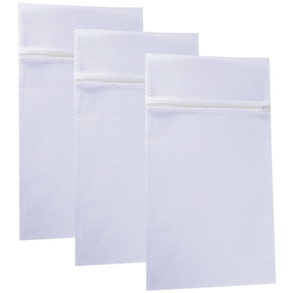 MSV Waszak voor kwetsbare kleding wasgoed - 3x - wit - XL - 60x90 cm