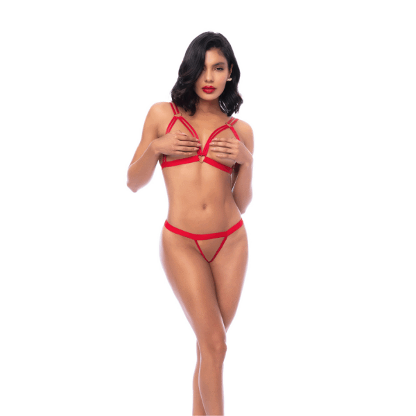Mapalé Heartstroke Lingerie Setje Rood S/M