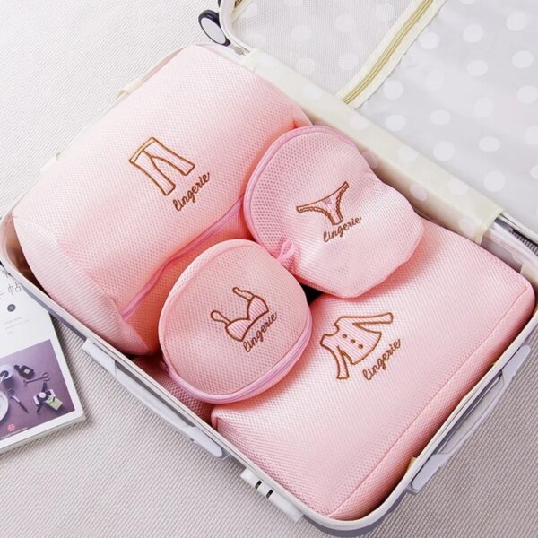 Bags For Washing Bra Socks Underwear Mesh Zippered Lingerie Laundry Bag Bra Socks Underwear Bag Foldable Nylon Washing Machine