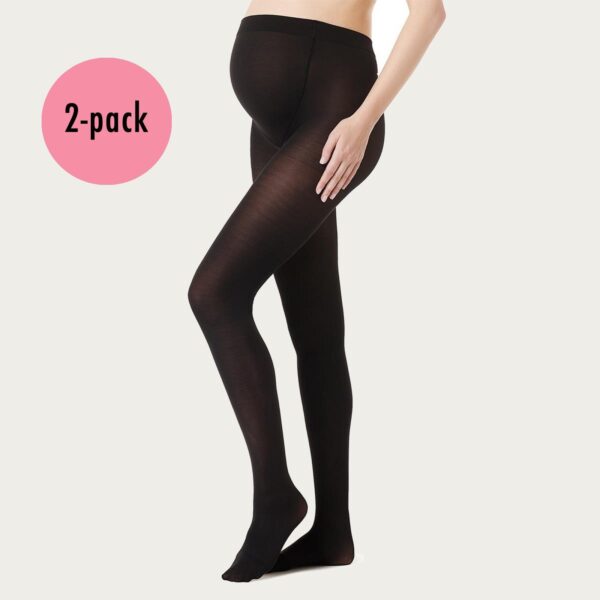 Noppies Zwangerschapspanty Positiepanty 50 Den Zwart 2-Pack