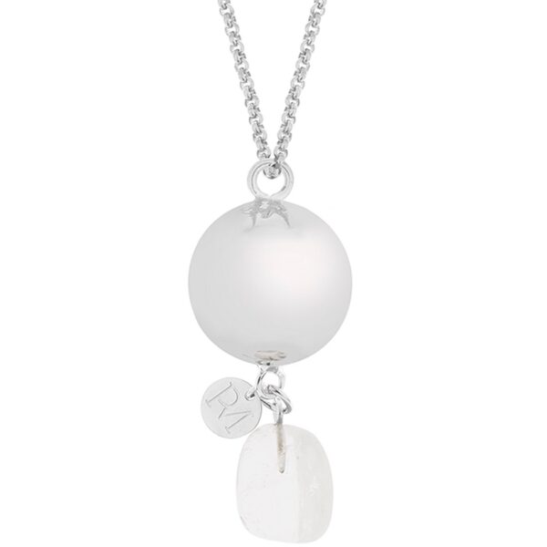 Proud MaMa Zwangerschapsketting Babybel Ketting Mother of pearl white