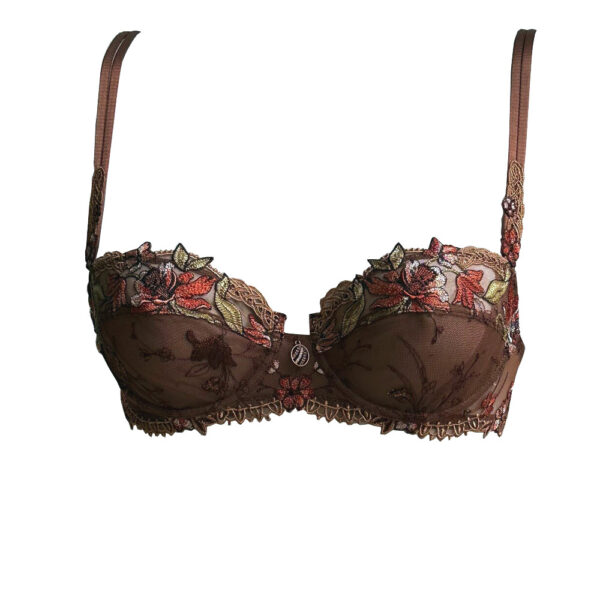 Lise Charmel lingerie Marron et Fleur Balconnet BH bruine ACC3097