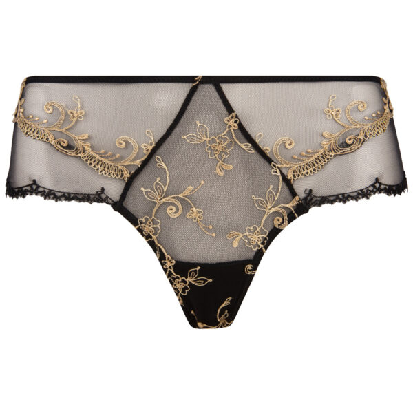 Lise Charmel Lingerie slips Deesse en Glam Shorty Enrichi zwart/goud ACH0415