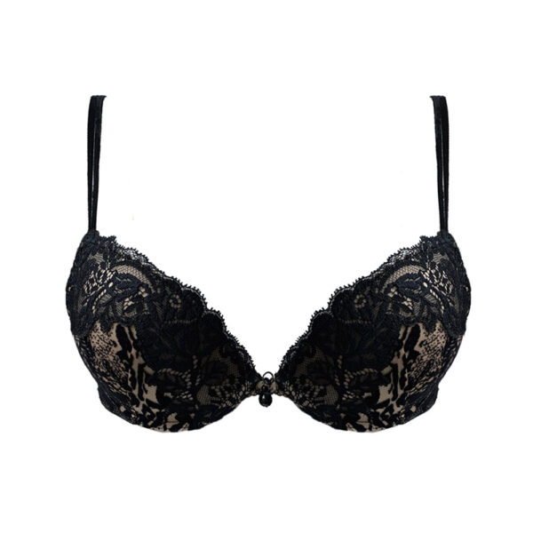 AMBRA DARK/DEEP NUDE Oil-push BH zwart/bruin 0956