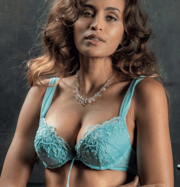 AMBRA lingerie ROMA Oil Push-BH Blauw 0346