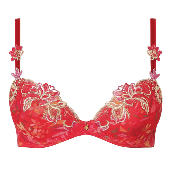 Lise Charmel lingerie Foret Rubis Push-up BH rood ACJ8517