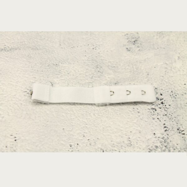 Op en Top Zwanger BH Verlenger 1 Haaks Wit met Elastiek (per stuk)