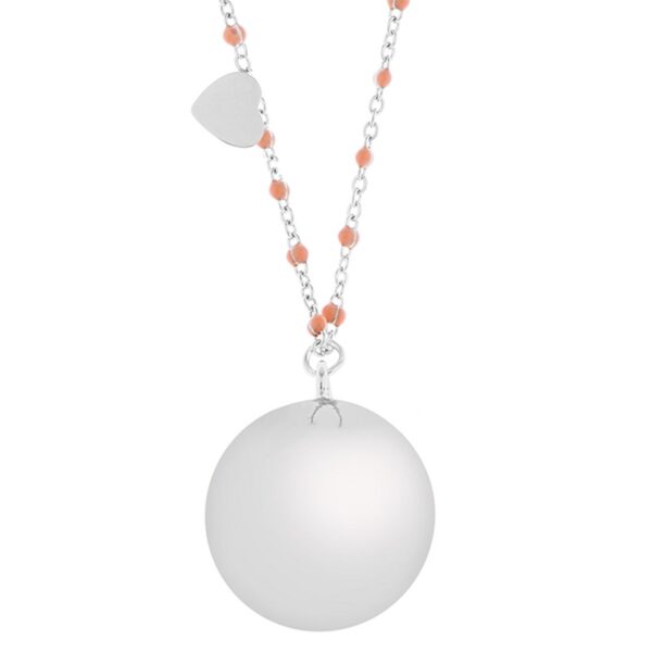 Proud MaMa Zwangerschapsketting Babybel Ketting Mother Fine silver/pin