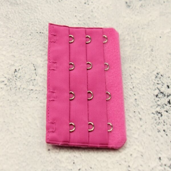 Op en Top BH Verlengstuk / Verlenger 4 Haaks Donker Roze (per stuk)