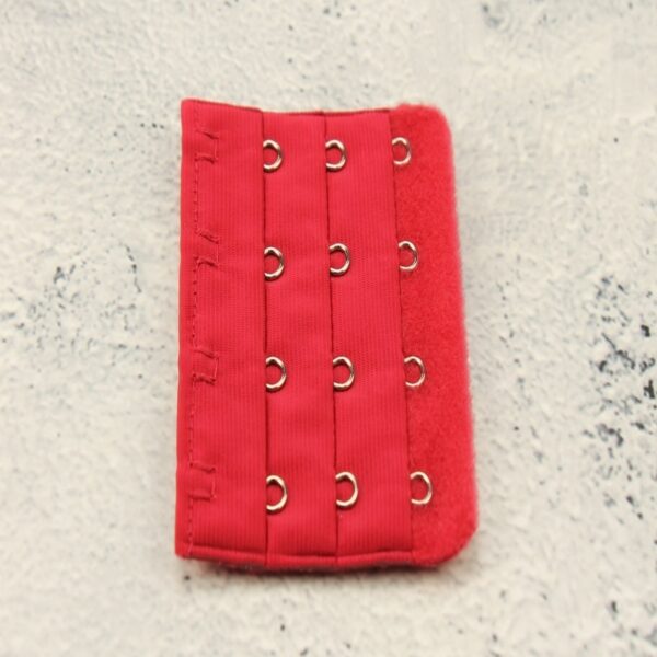 Op en Top BH Verlengstuk / Verlenger 4 Haaks Mat rood (per stuk)