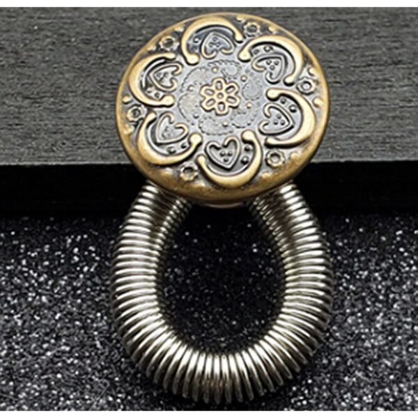 Op en Top Zwanger Broek Verlenger Zilver Veer Koper Bloem