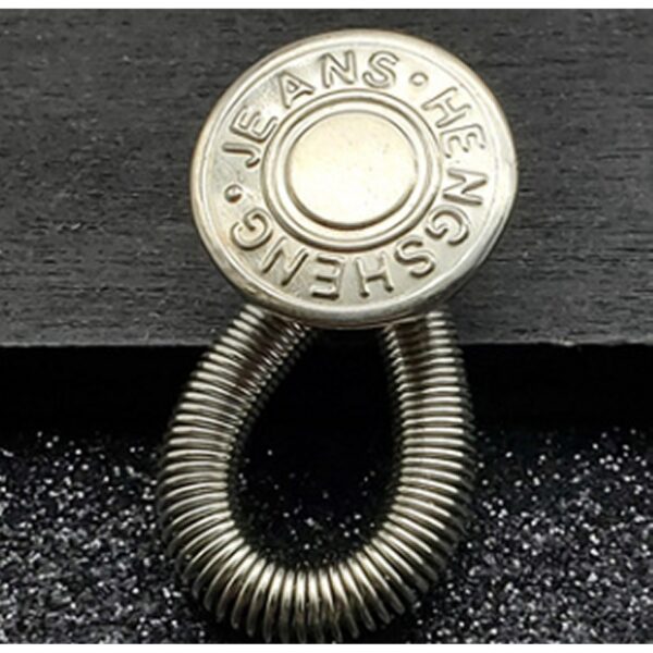 Op en Top Zwanger Broek Verlenger Zilver Veer met zilveren knoop Jea