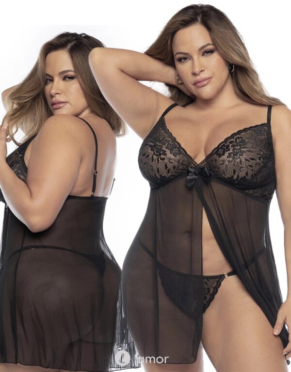 Mapalé Zwarte babydoll ,MP267690