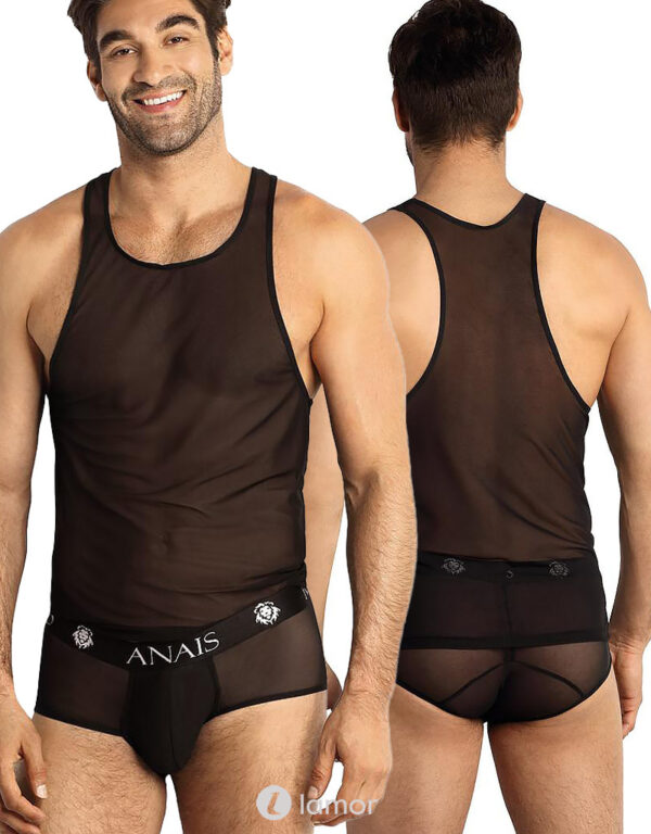 * ANAIS MEN Zwarte tanktop, Eros