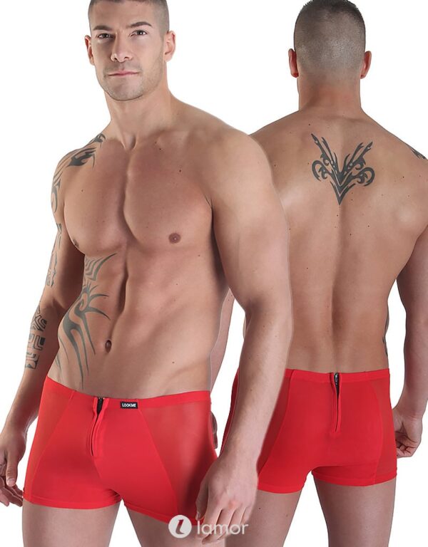 * LOOK ME Rode heren boxershort Wiz