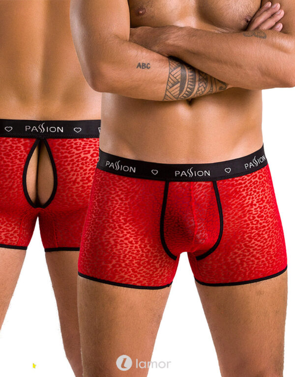 * PASSION MENSWEAR Rood/Zwarte Heren Boxer, PA046