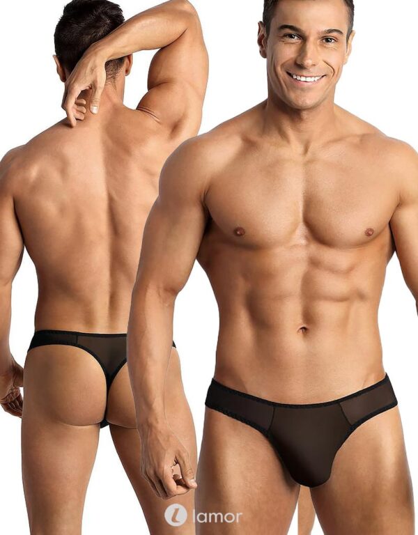 * ANAIS MEN Zwarte heren String Eros