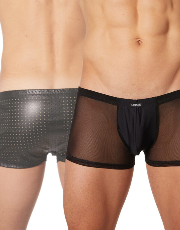 * LOOK ME Heren boxer met transparante delen (S )