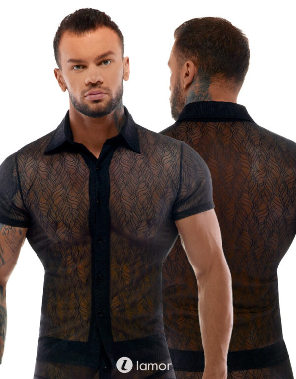 * SVENJOYMENT Transparante Heren shirt, SJ 2161656