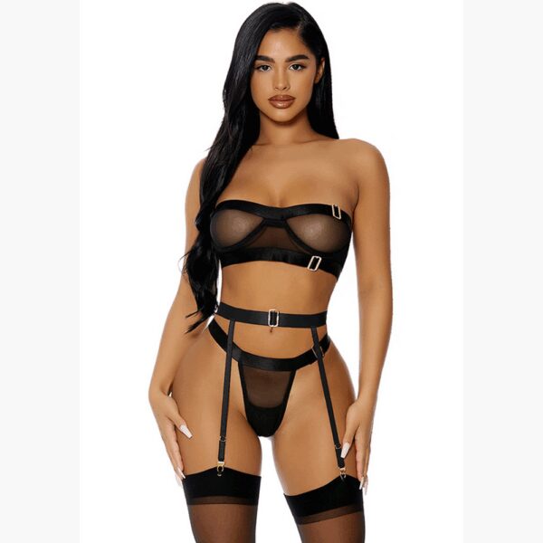 Forplay Good As Gold Lingerie Set - Lingerie Set - L