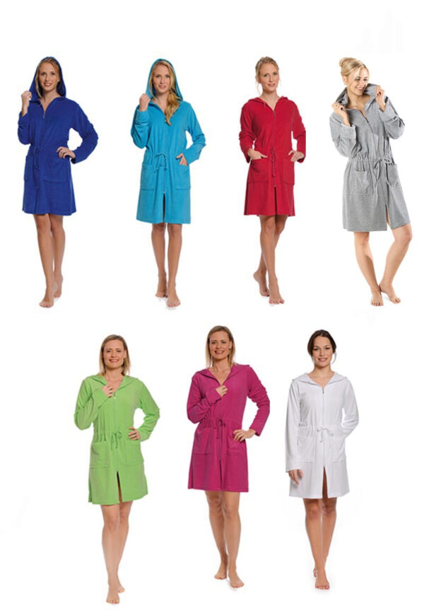 Badjas WK lingerie-aquablauw-s